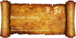 Marlep Zsolt névjegykártya
